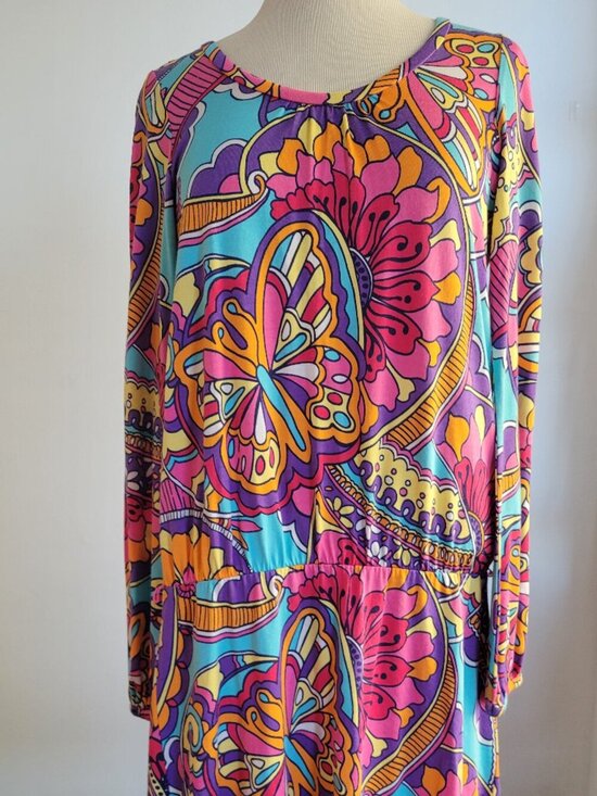 Lilly Pulitzer Dresses & Skirts - Lilly Pulitzer Whitaker Optical Confusion Butterfly Print Colorful Go Dress